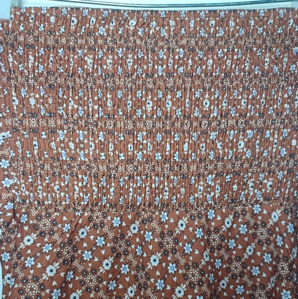 Princess Polly Floral Mini Dress - Brown and White - Picture 5 of 6